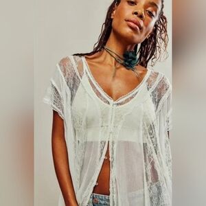 Free People Farrah lace Tunic sz medium
